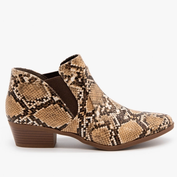Qupid Salena-11x Snakeprint Bootie Sz.9 - Picture 3 of 12